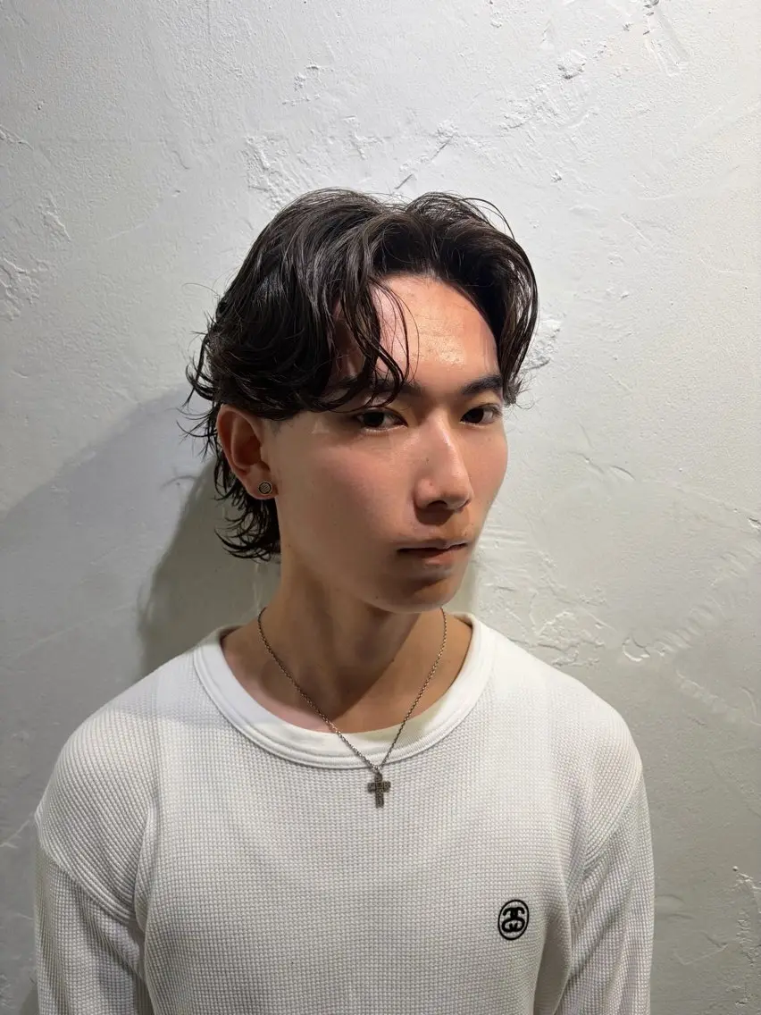 ミディアム 増田 伯のヘアスタイル