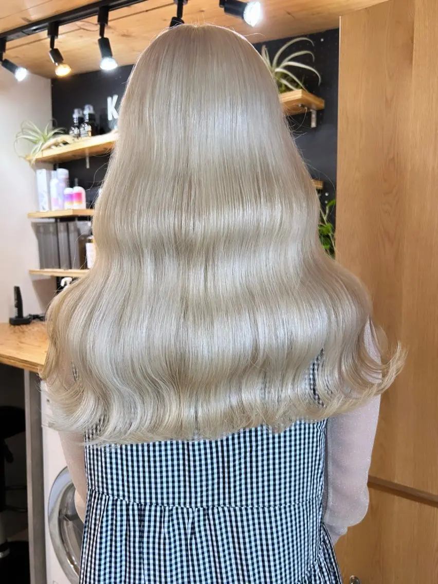 ロング カラー カット ヘアカラー トリートメント 🧸艶々韓国ヘア 🧁mizunaのヘアスタイル