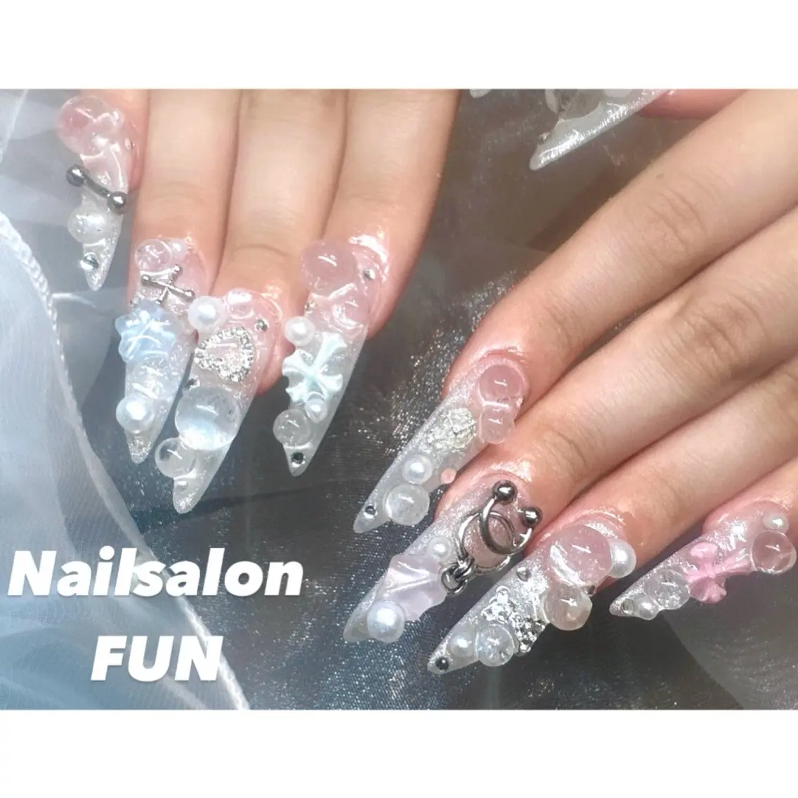 ネイル アートネイル ロングネイル メンズネイル ショートネイル ネイルチップ Nailsalon FUN🌈のネイルデザイン