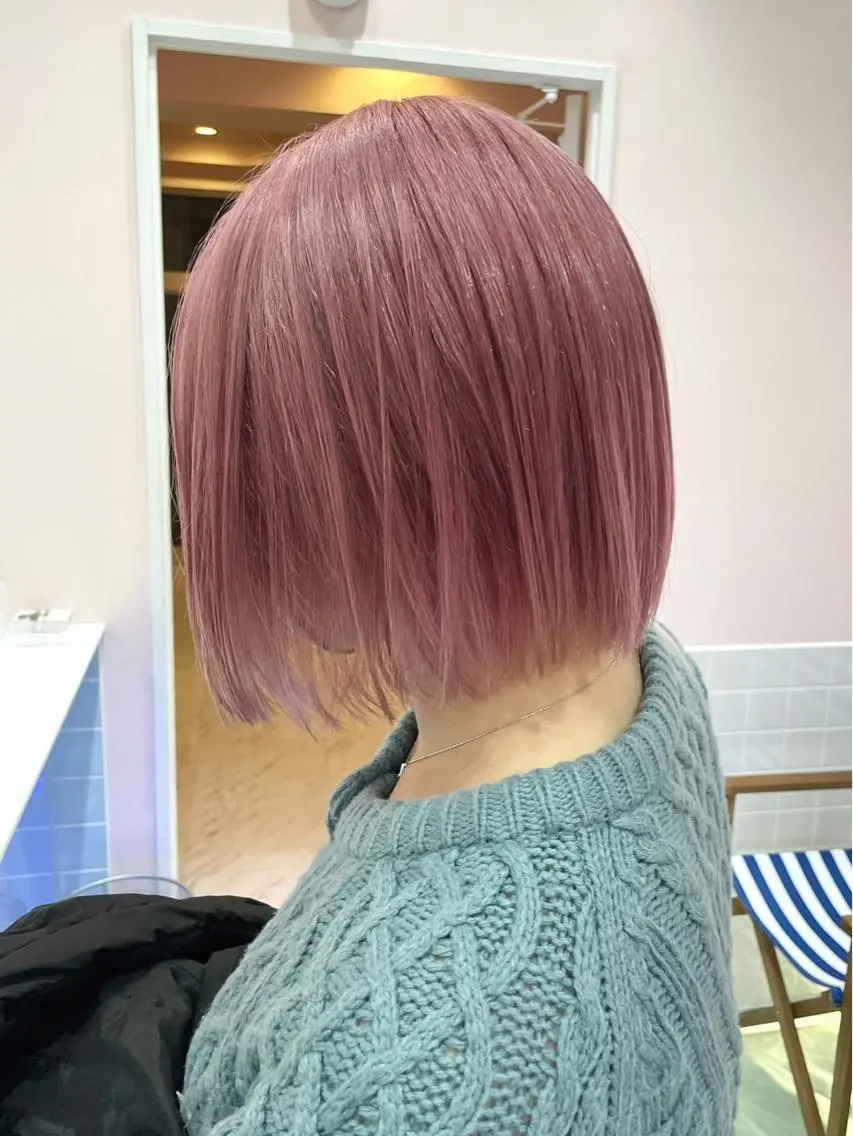 🍑ブリーチなし🍑カラー+TOKIOトリートメントの写真