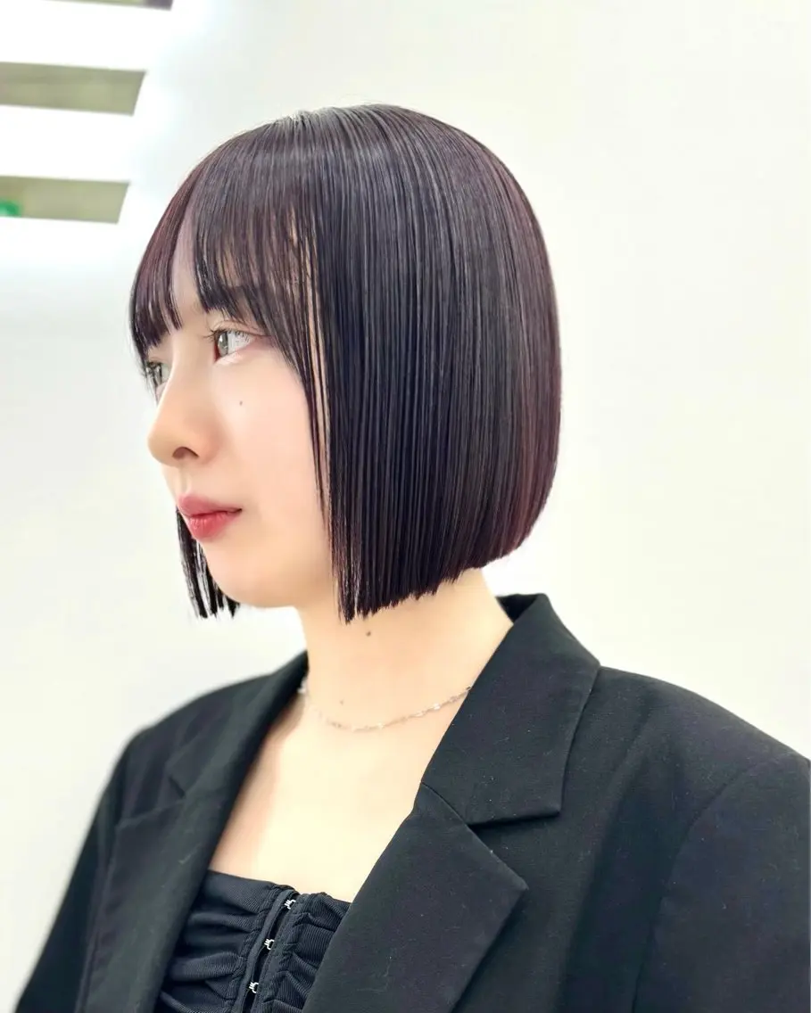 ショート カラー ヘアアレンジ カット ヘアカラー 縮毛矯正 トリートメント ヘッドスパ ヘアセット 縮毛矯正🤍 盛れるボブ/ひかりのヘアスタイル