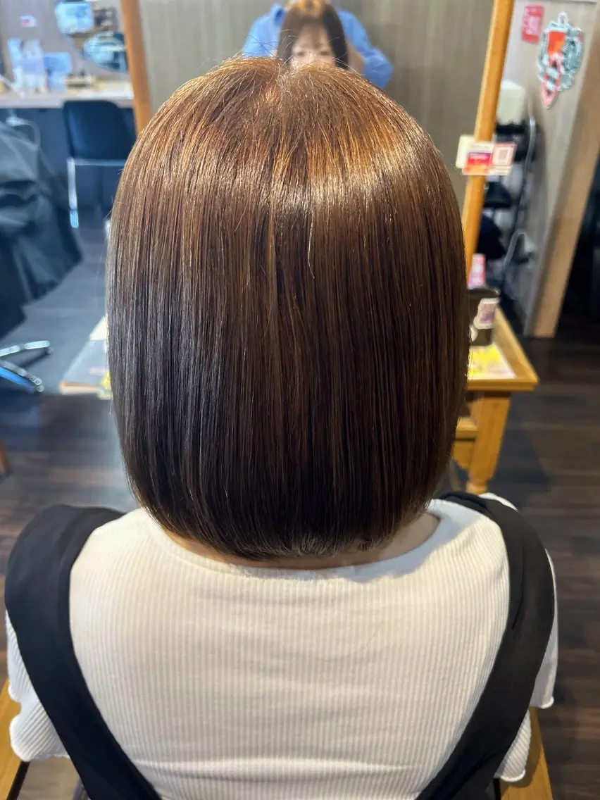 ミディアム カラー ベージュカラー ヘアカラー 💎ヘアーサロン NIKA💎井上友里のヘアスタイル