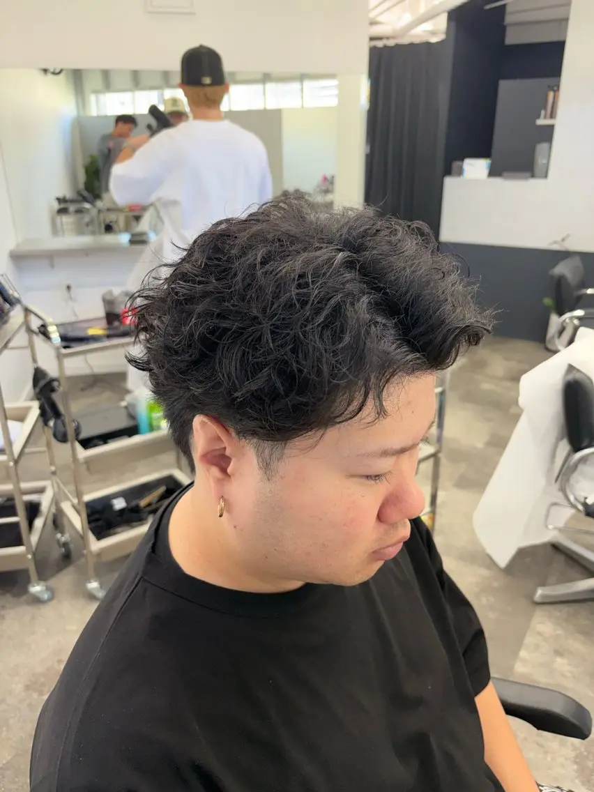 パーマ メンズ カット パーマ メンズ美容師大阪梅田 /小野恵大のヘアスタイル