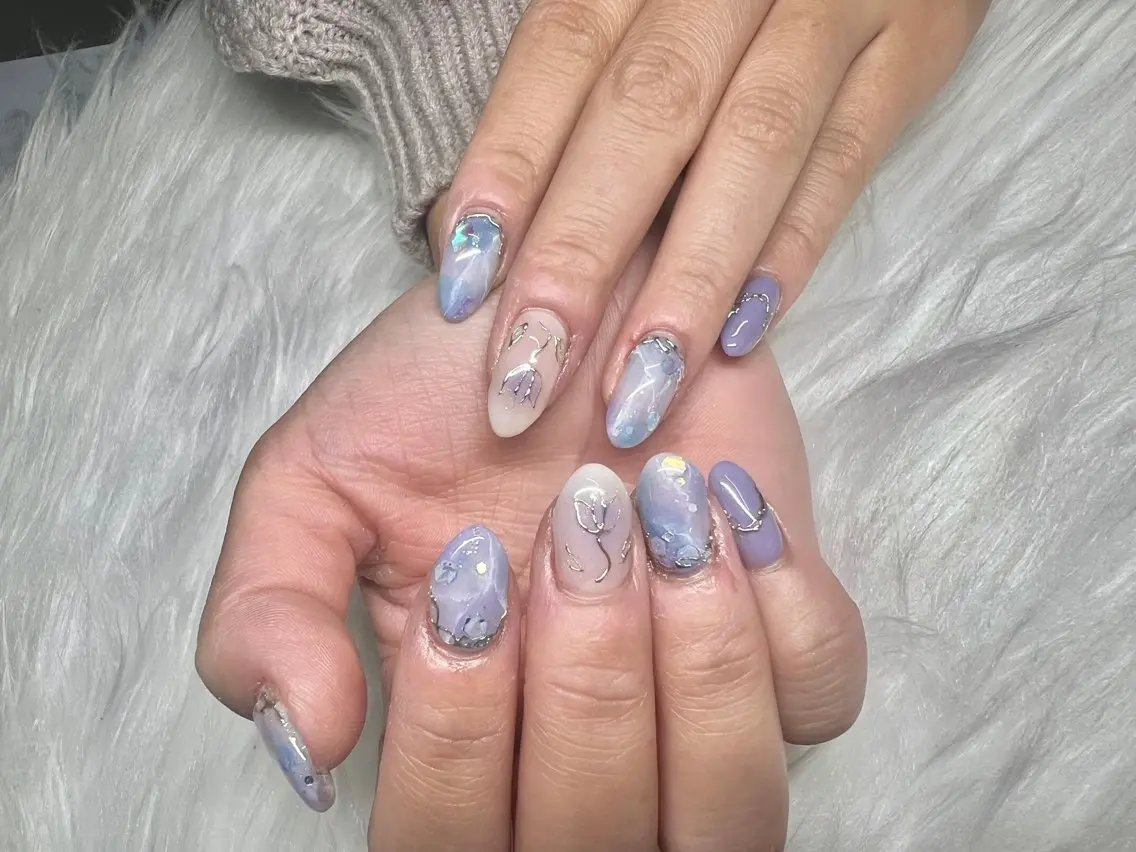 ネイル 仙台中山長さだし可 スカルプAIRI🎀のネイルデザイン