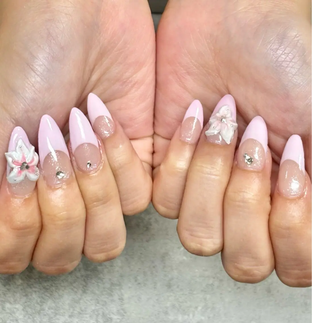ネイル アートネイル 長さ出し ロングネイル 夏ネイル Natsumi 【protea】のネイルデザイン