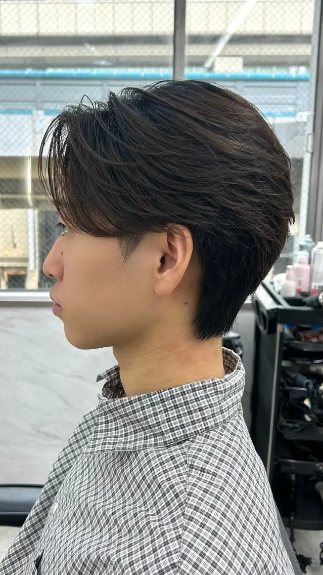 ショート カラー メンズ カット ヘアセット メンズスタイリスト 前田雄輝のヘアスタイル