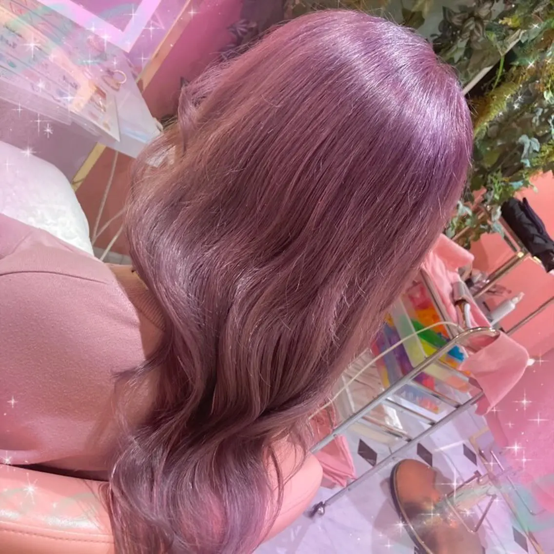 ロング カラー ビューティサロン ミルクのヘアスタイル