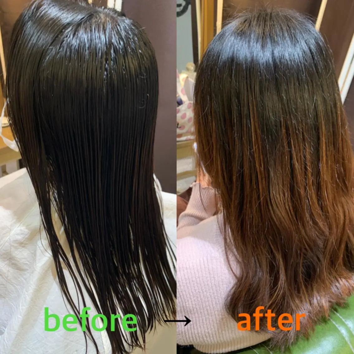 ロング カット 🦋ふくい あやの🦋のヘアスタイル