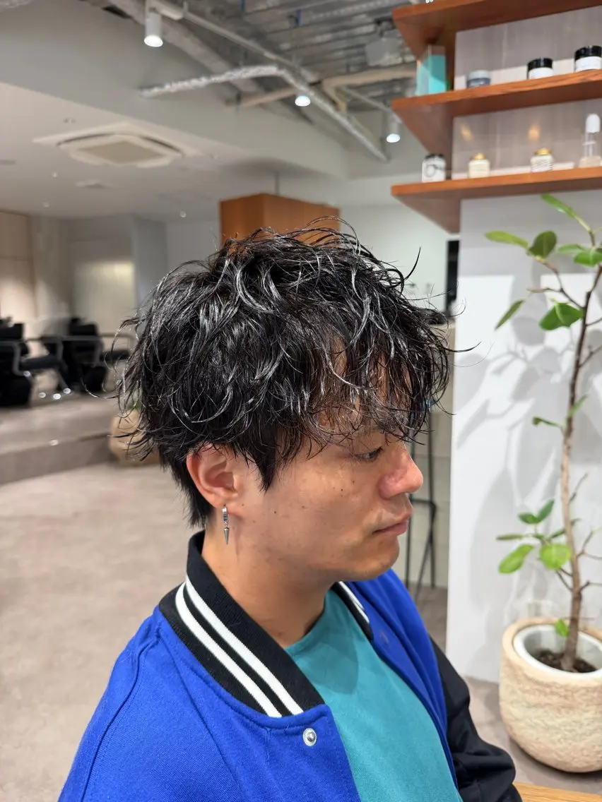 パーマ メンズ メンズパーマ ツイストスパイラルパーマ スパイラルパーマ カット パーマ RIOKA / walt 名駅店のヘアスタイル
