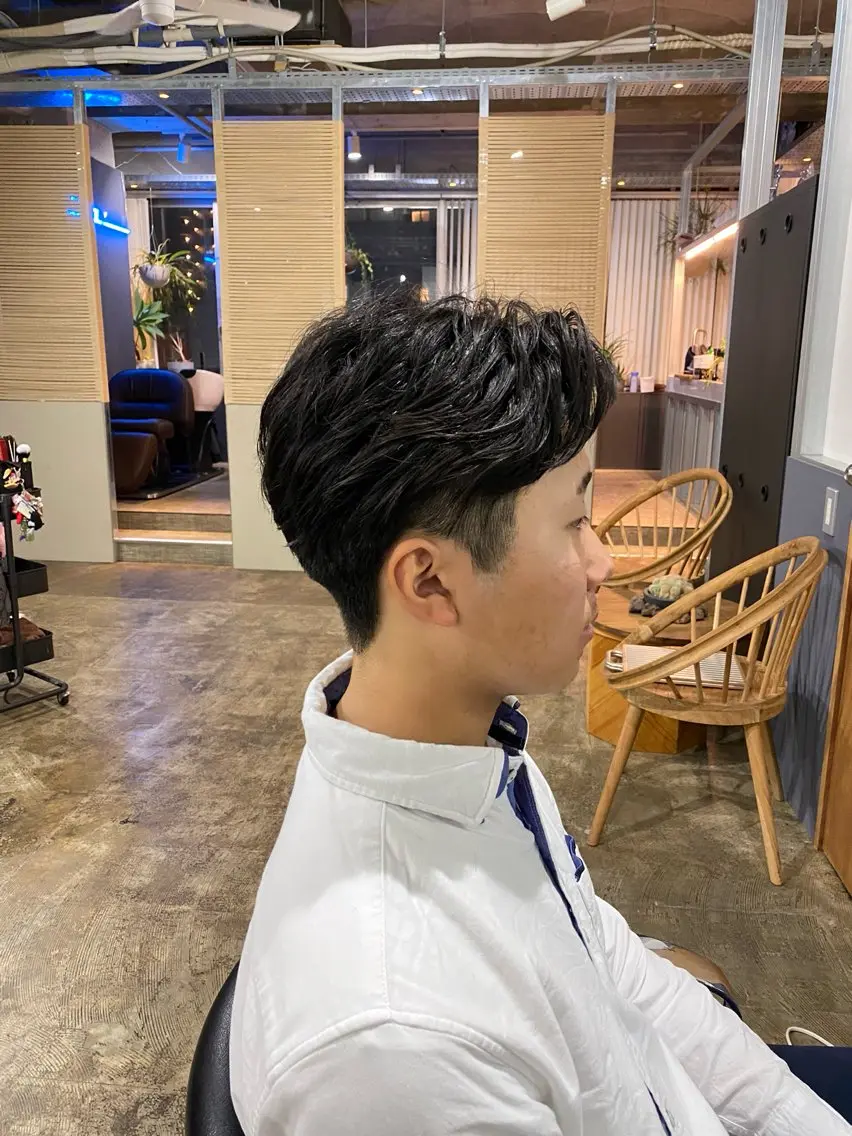 パーマ メンズ 橋本 知弥のヘアスタイル