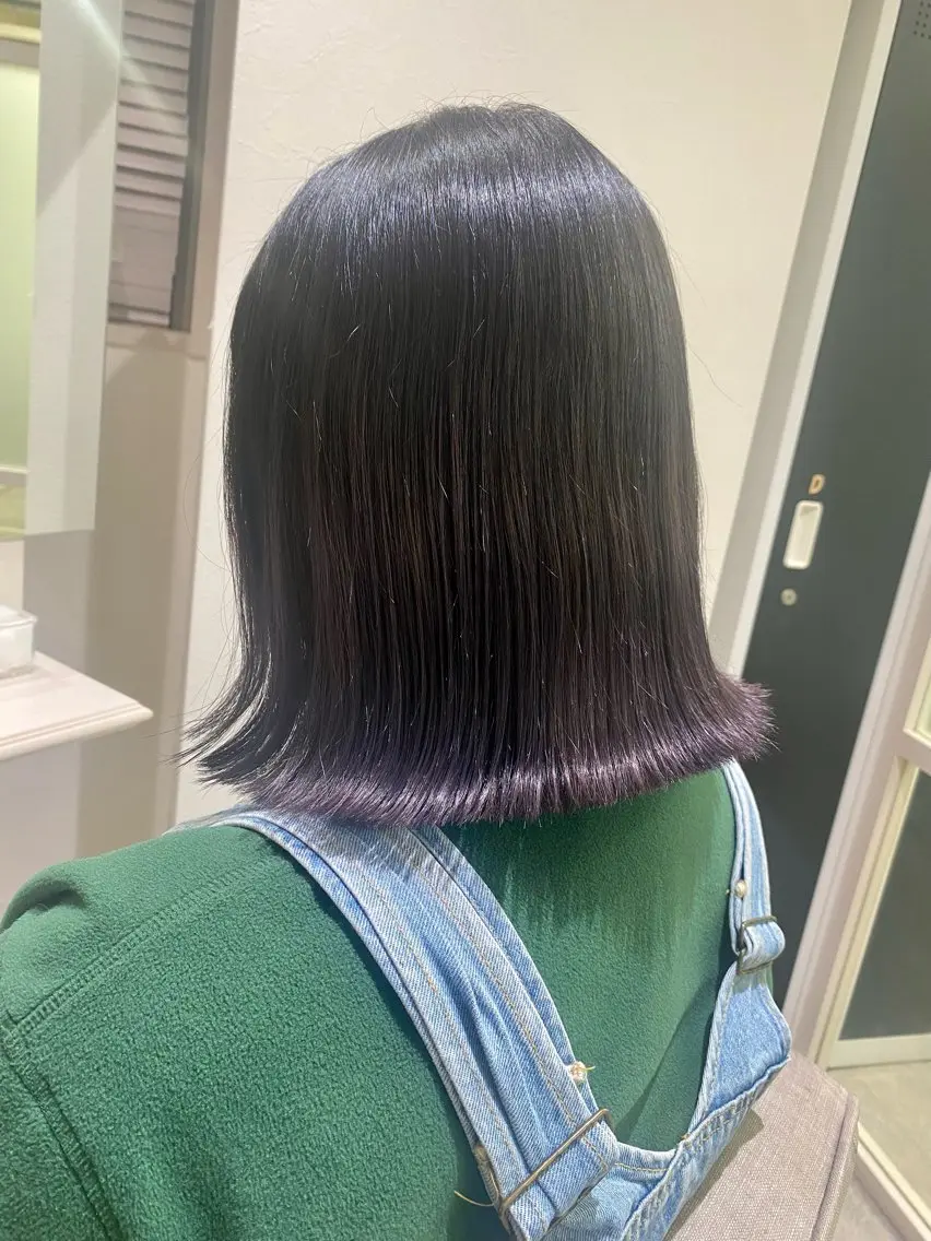 ミディアム カット ヘアカラー トリートメント 透明感カラー/ FRAME天王寺✨のヘアスタイル