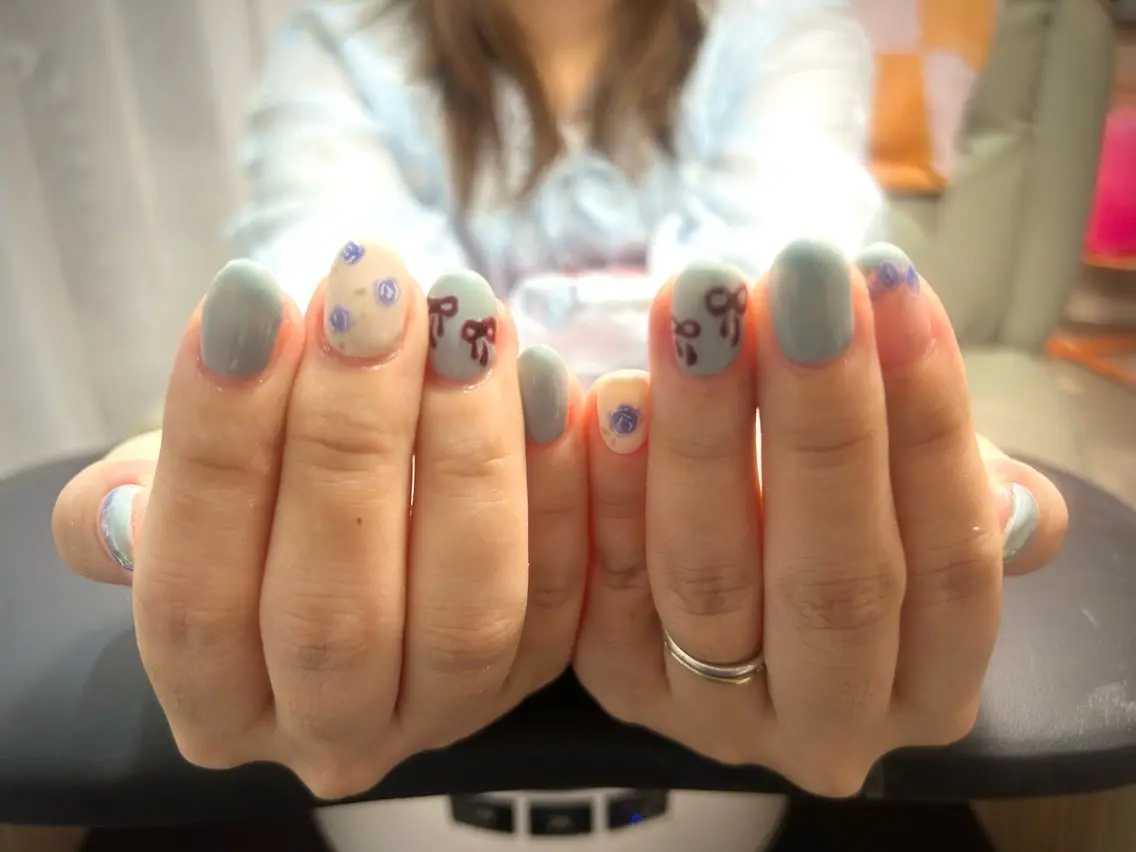ネイル 持ち込み ハンドネイル 🍒 すみれ🍒のネイルデザイン