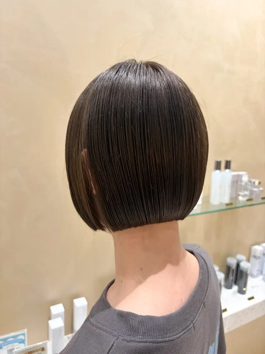 ショート カラー ボブ カット ヘアカラー トリートメント 🫧艶髪ボブ🫧 チカのヘアスタイル