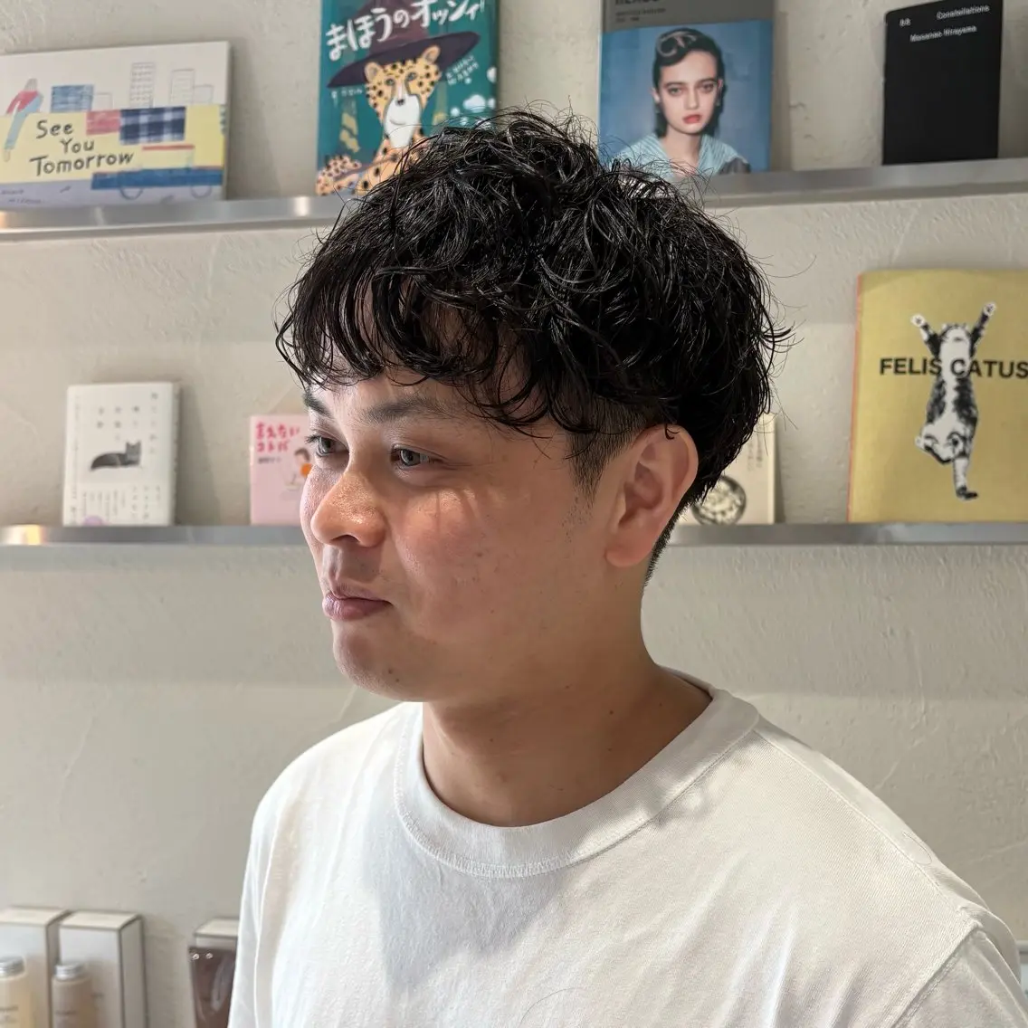 ショート パーマ メンズ メンズパーマ パーマ シマダ ユウナのヘアスタイル