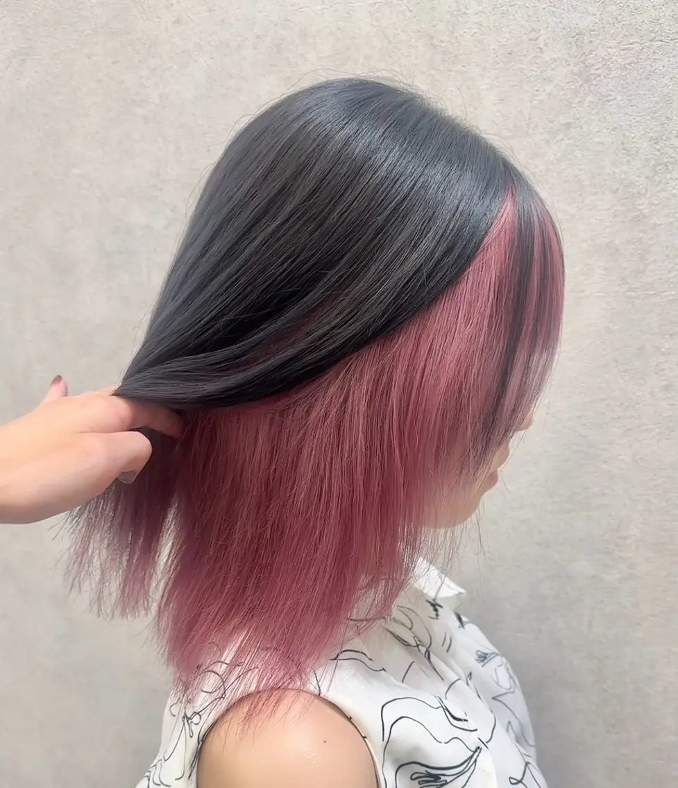 セミロング カラー カット ヘアカラー トリートメント 🎀リオ🎀/ 推しカラーのヘアスタイル