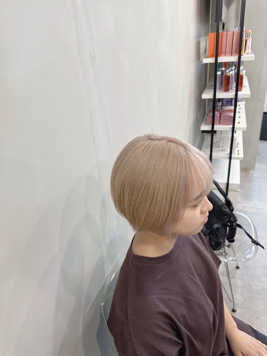 ショート カラー 髪質改善透明感カラー /SHOGO☀️のヘアスタイル