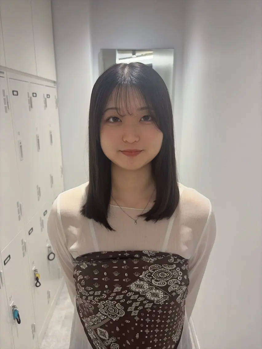ミディアム カラー カット ヘアカラー 💗透明感カラー🫧 Ruka🎀のヘアスタイル