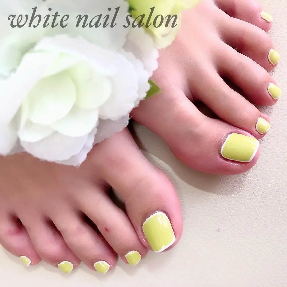 ネイル アートネイル フレンチネイル ジェルネイル ハードジェル 持ち込み フットネイル white nail salonのネイルデザイン