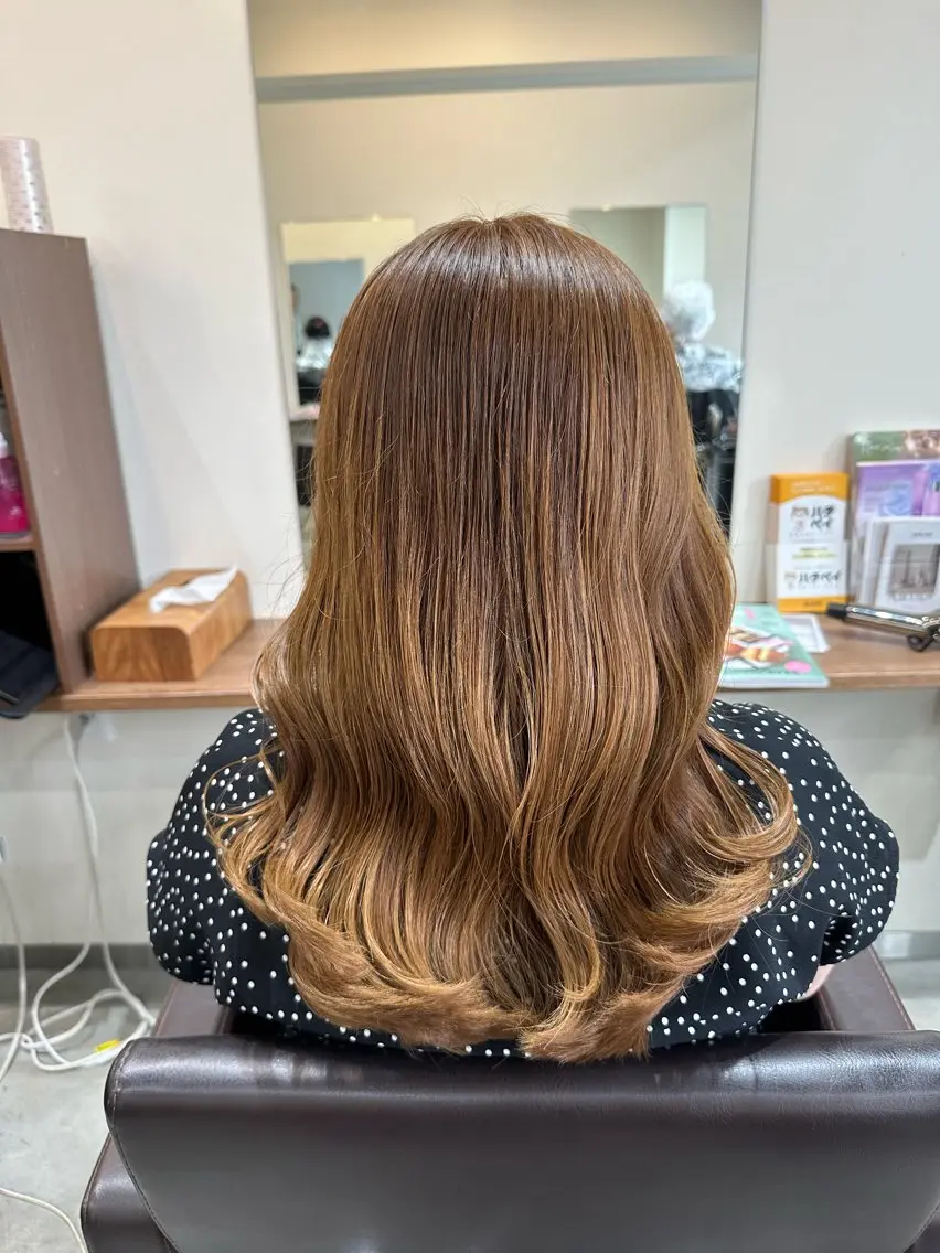 ロング カラー パーマ カット ヘアカラー パーマ トリートメント 平日オススメ✨ コスパ&タイパ✨山下のヘアスタイル