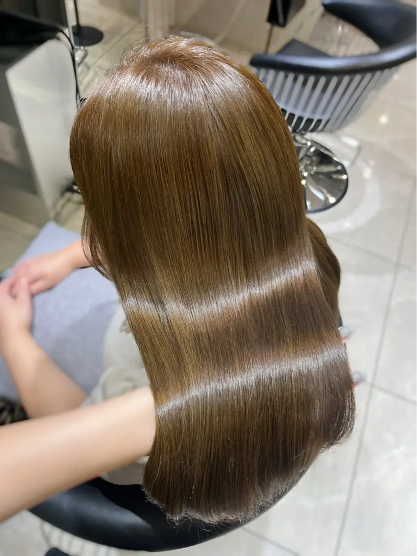 ロング カラー ベージュカラー 透明感カラー ヘーゼル カット ヘアカラー トリートメント 韓国レイヤー×モテ髪 /MITSUKI🤍のヘアスタイル