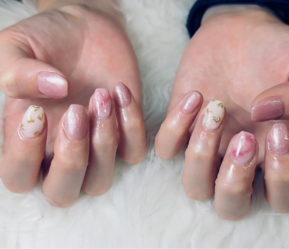 ネイル チークネイル フットネイル フレンチネイル グラデーション 韓国ネイル YUKI NAILのネイルデザイン