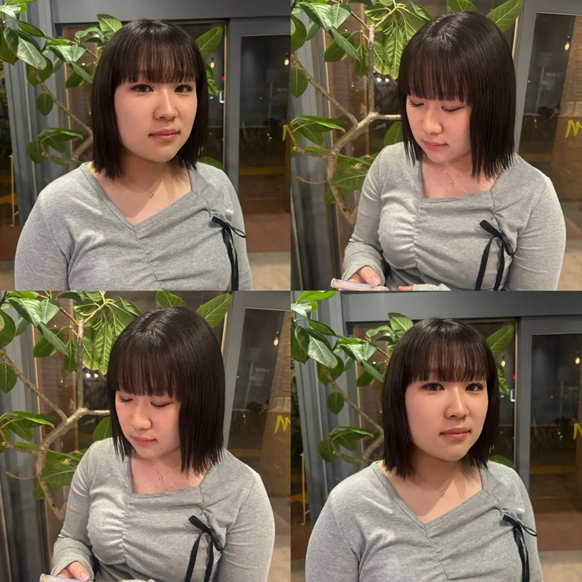 カラー ヘアカラー 🐈‍⬛JUMI /透明感カラー/🩶のヘアスタイル