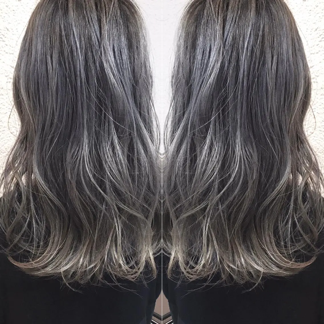 ロング カラー シールエクステ⭐️ オオミタクヤのヘアスタイル