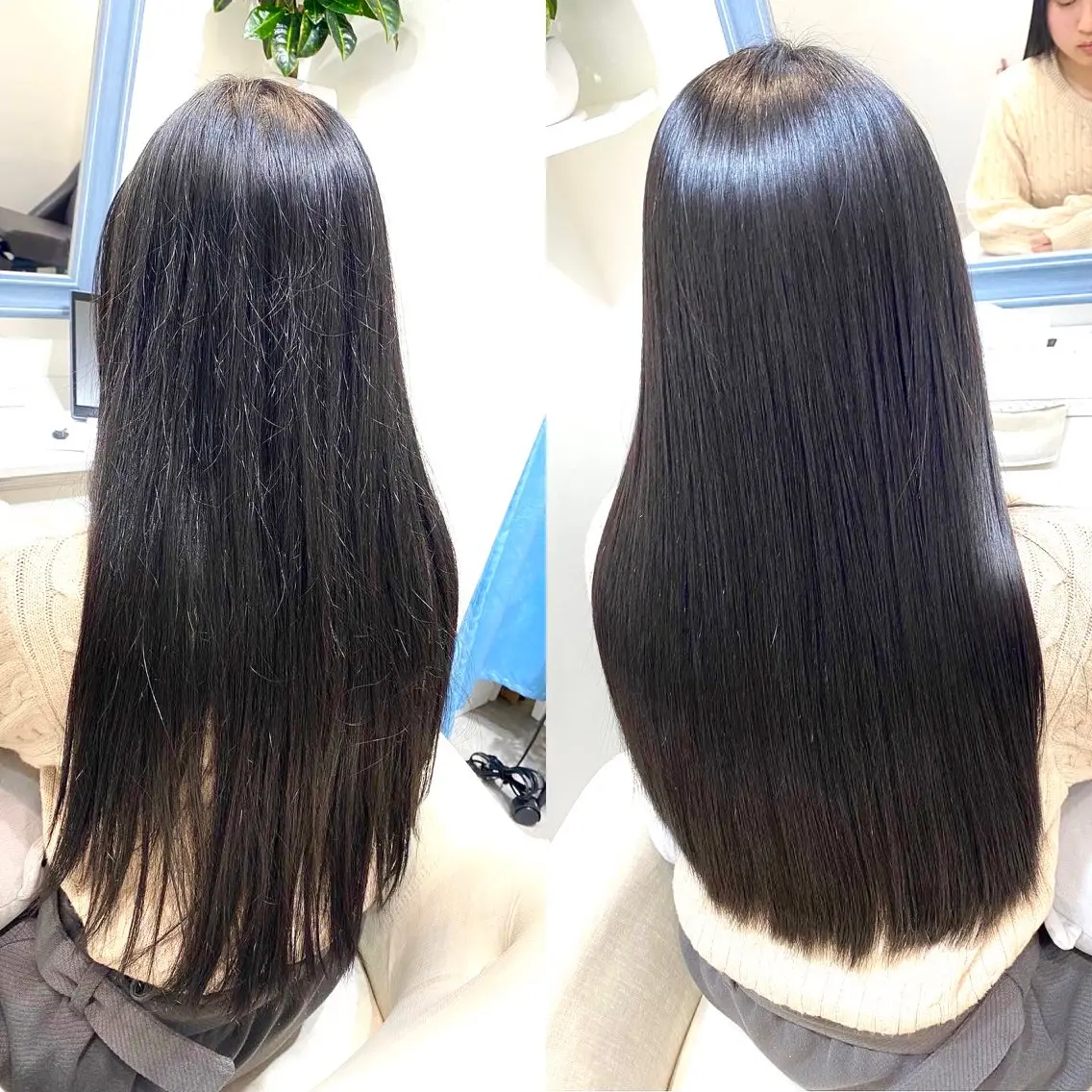 ロング 髪質改善 縮毛矯正 カット 縮毛矯正 トリートメント 【乾かすだけで革命】 早矢仕正志のヘアスタイル