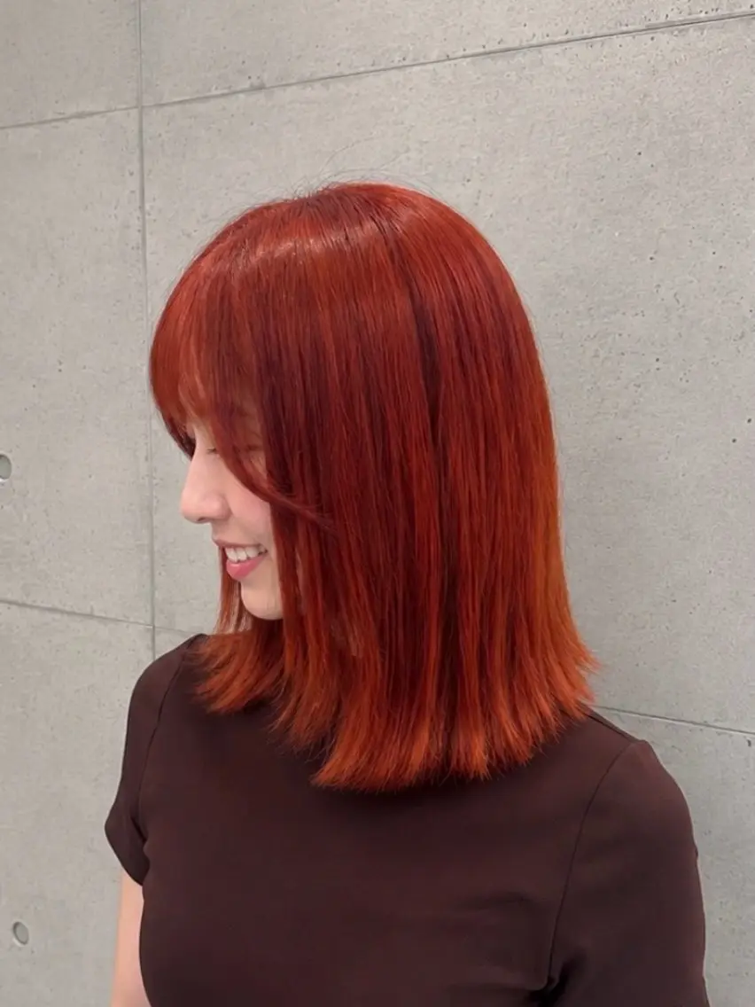 セミロング ヘアカラー トリートメント 岩城 由佳のヘアスタイル