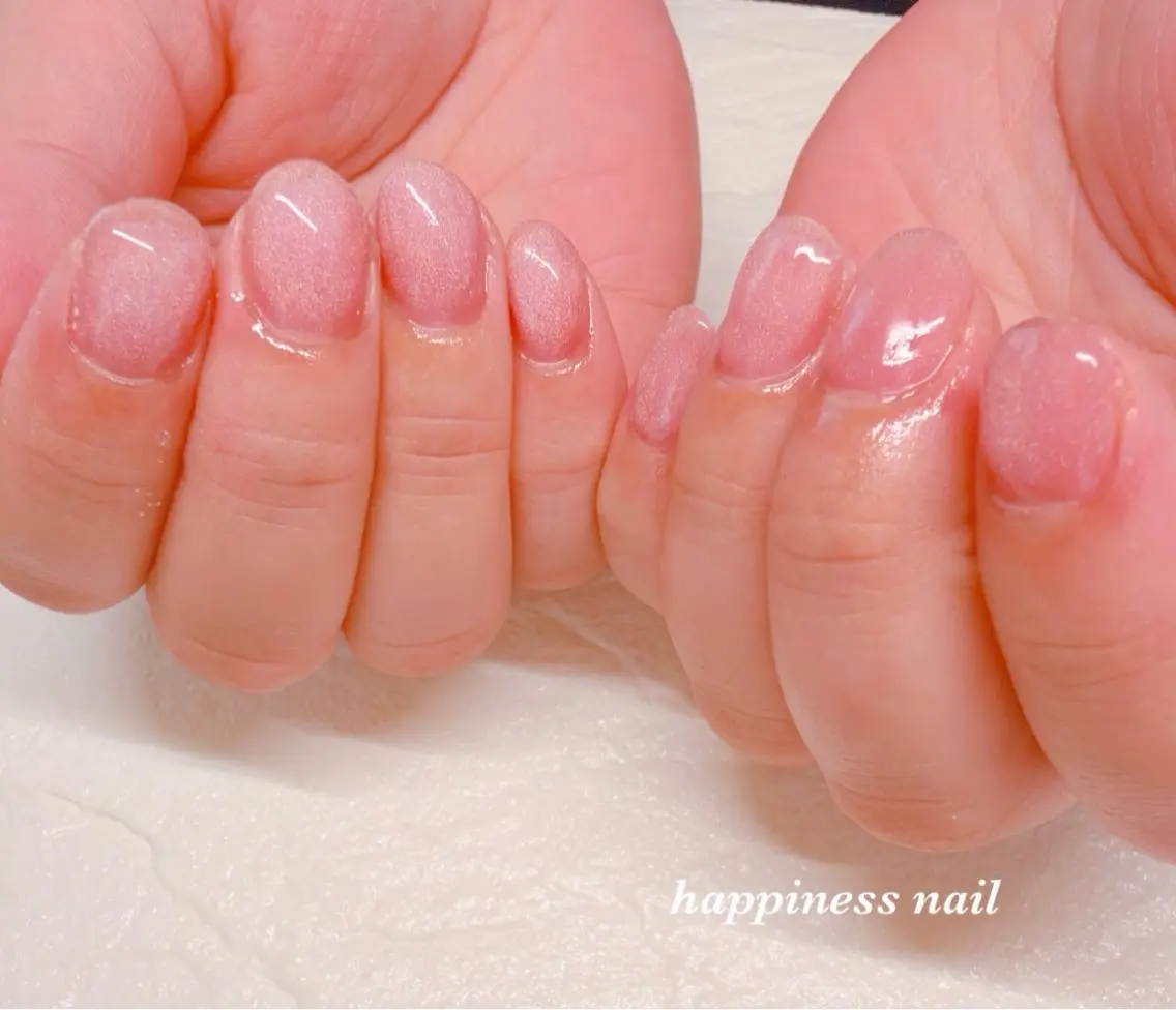 ネイル キラキラネイル マグネットネイル happiness nailのネイルデザイン
