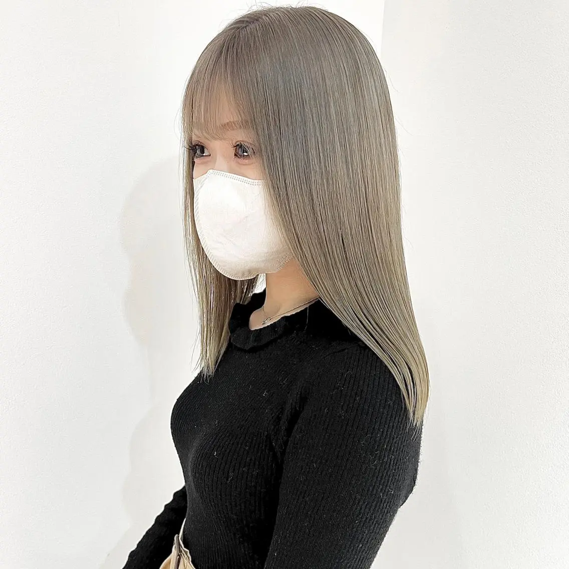 セミロング カット ヘアカラー トリートメント 梅田/韓国ヘア/ エクステ🤖ヒナのヘアスタイル
