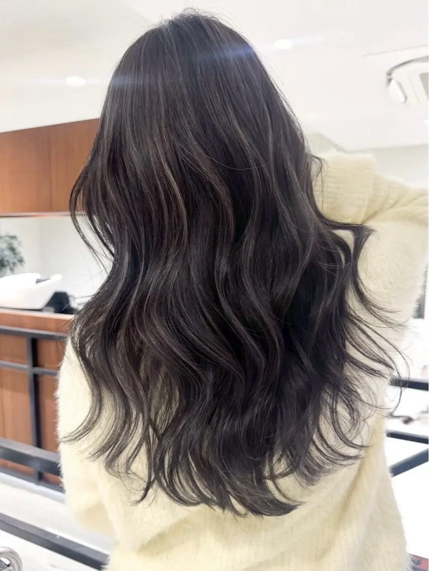 セミロング カラー ヘアカラー 艶髪透明感カラー / まあやのヘアスタイル