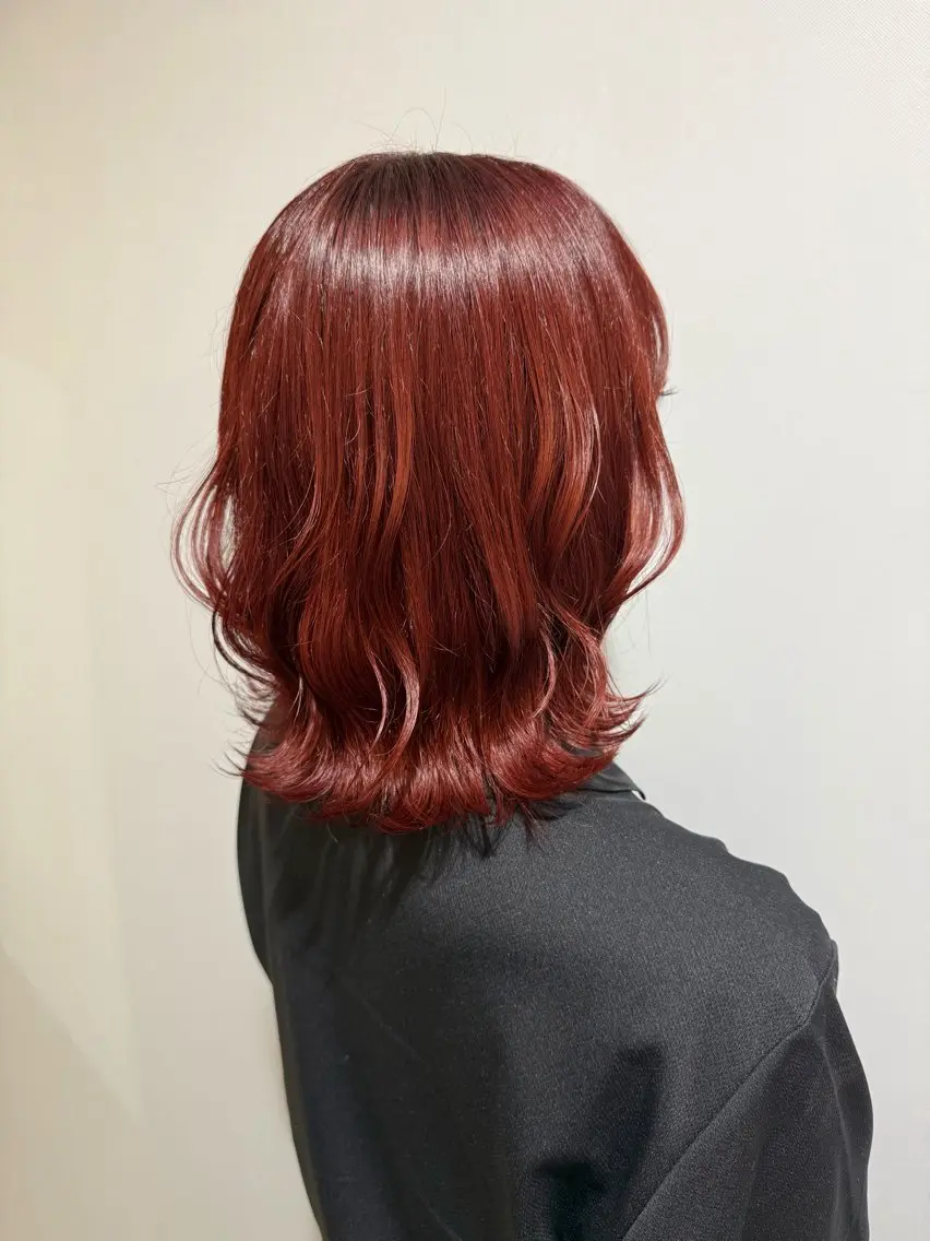 ミディアム カラー ヘアアレンジ ヘアカラー merc.☘️平岩 那月のヘアスタイル