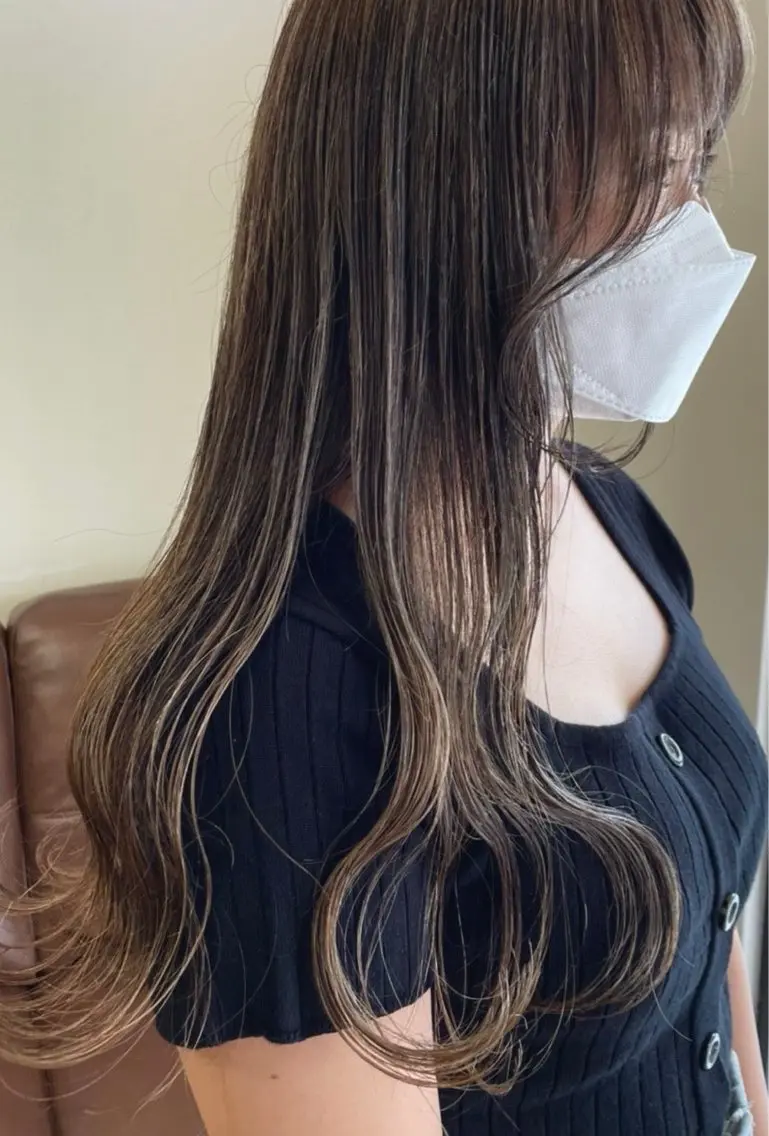 カラー ハイライトカラー 髪質改善 板橋 龍太郎のヘアスタイル