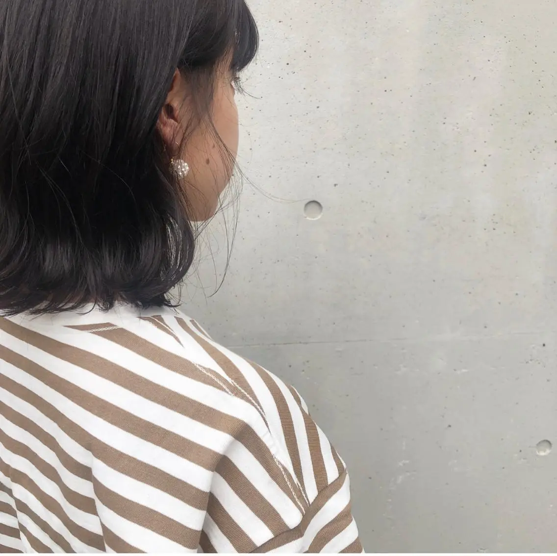 ミディアム カラー ヘアアレンジ グレージュ ヘアカラー トリートメント 酸性縮毛矯正🧴韓国 レイヤー/髪質改善のヘアスタイル