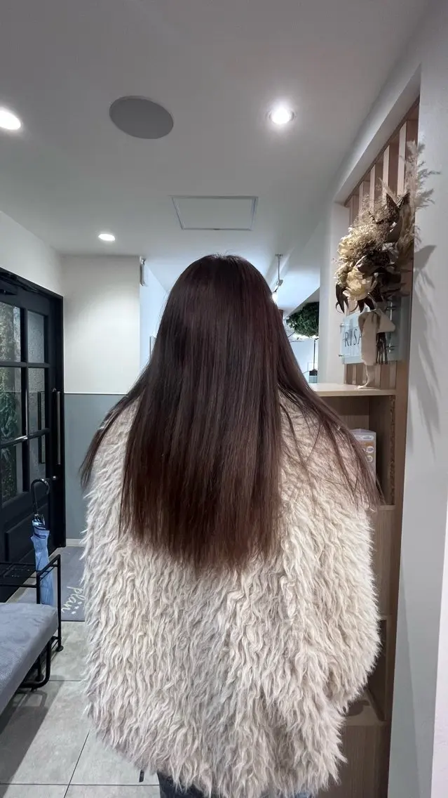 セミロング カラー haruna🌼 暖色♡透明感カラー♡のヘアスタイル