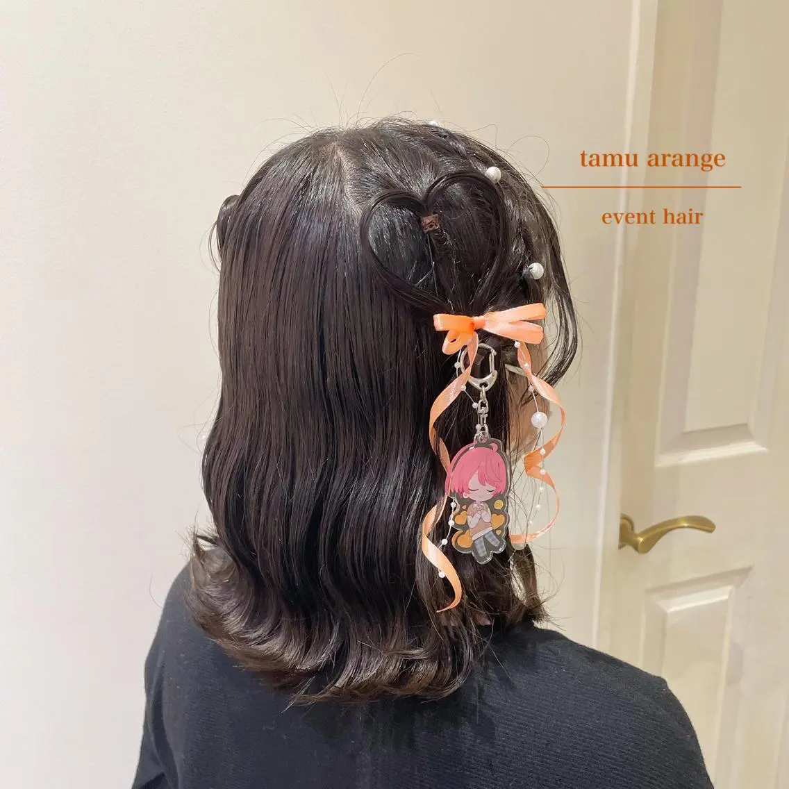 セミロング カラー シールエクステ横浜 🐏☁️miminaのヘアスタイル