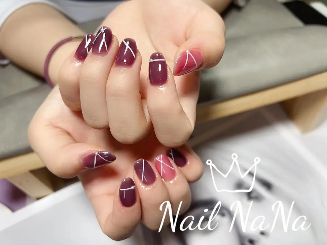 ミディアム カラー ネイル ハンドネイル Nail NaNaのネイルデザイン