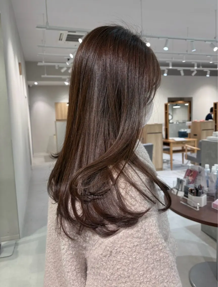 ロング カラー 森 理音のヘアスタイル