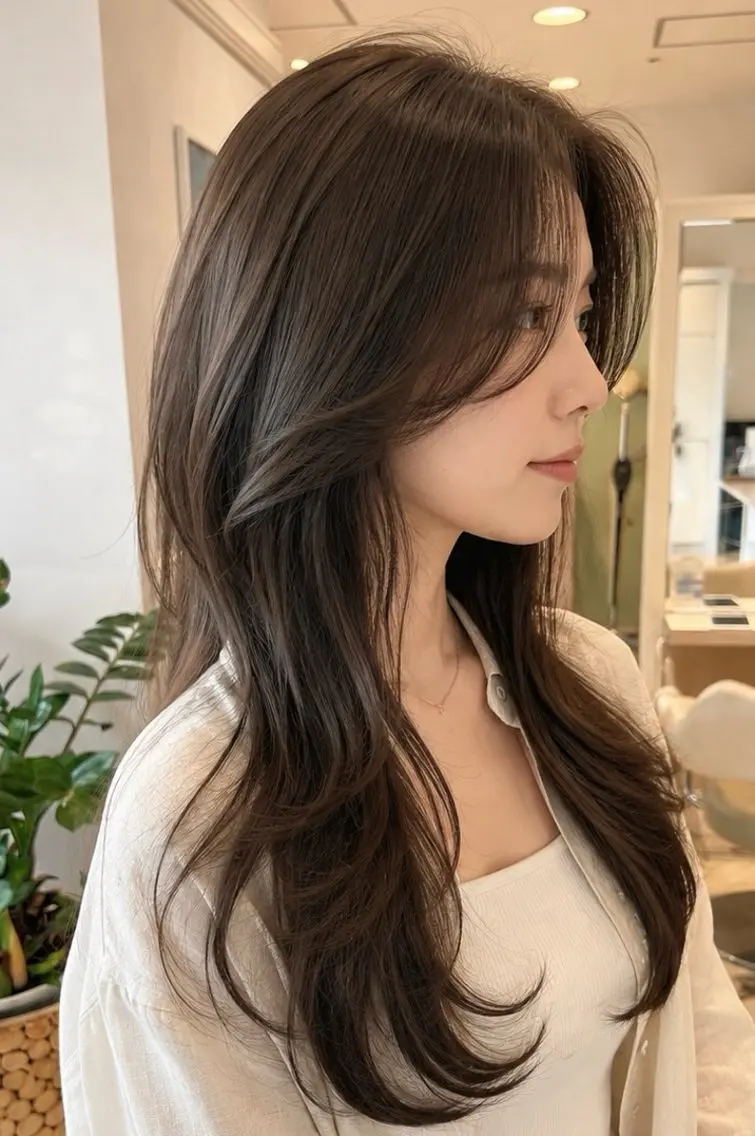 ロング カラー カット ヘアカラー 金子 直樹のヘアスタイル