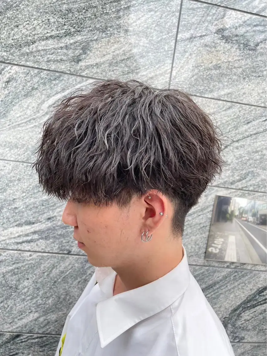 ✨メンズフルコース✨骨格矯正カット＋パーマ＋カラーの写真