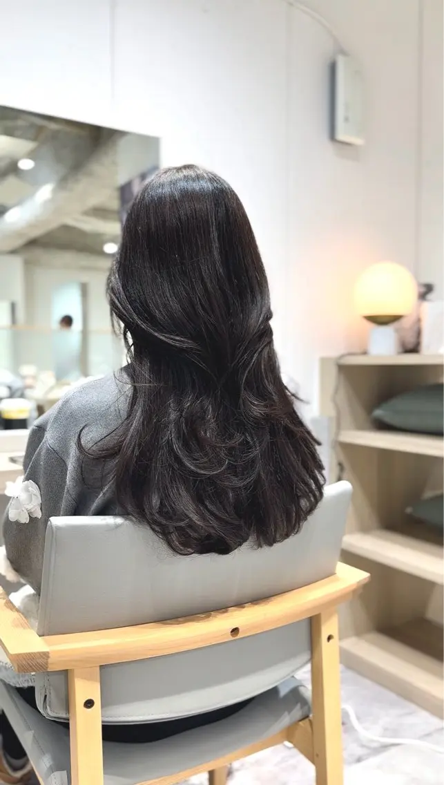 ロング ロングレイヤー 髪質改善 韓国風ヘア レイヤーカット ロング 髪質改善/美髪師/ 田邊翔伍のヘアスタイル