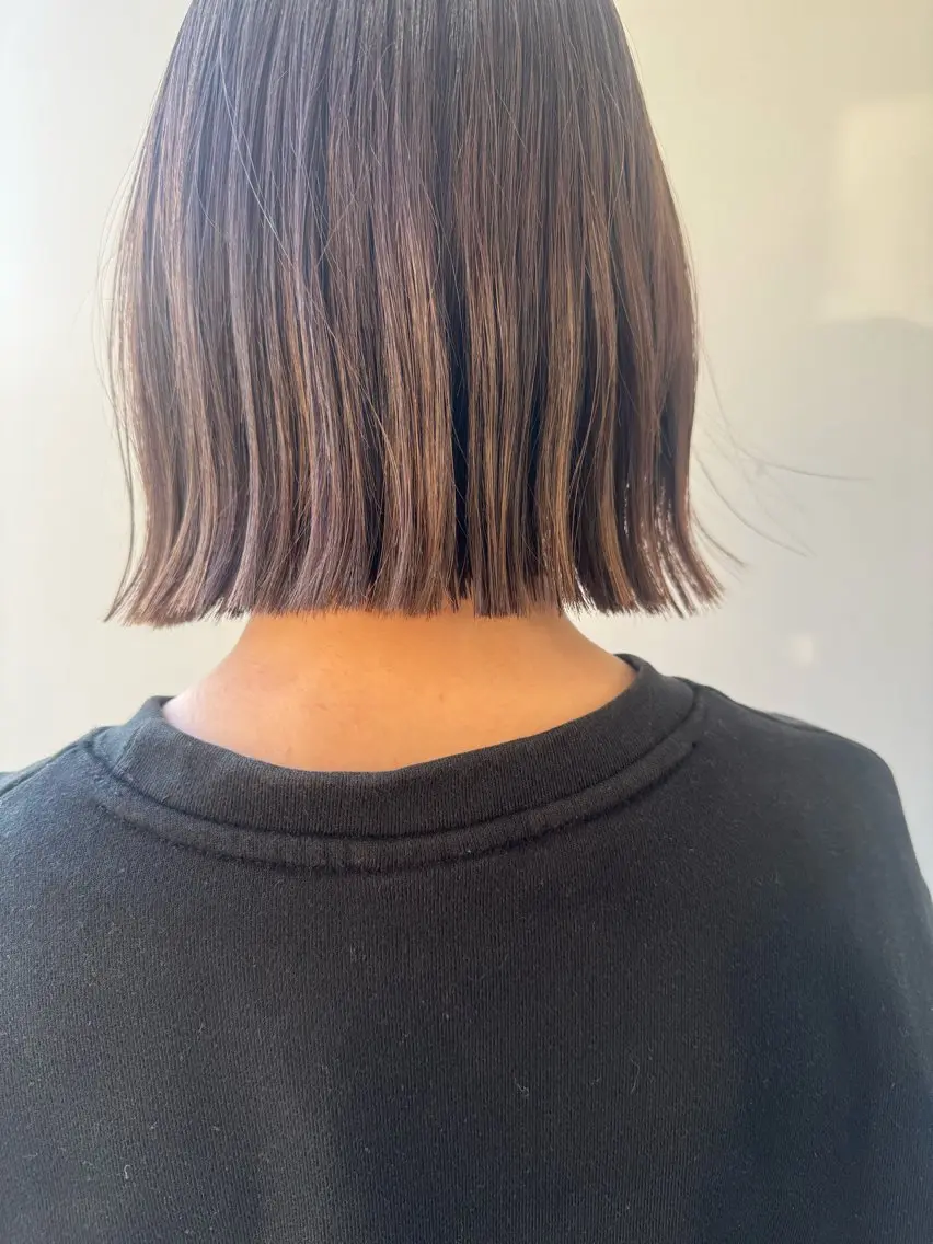 ショート ワンレンボブ ボブ 外ハネヘア カット アオトソラ いしざかのヘアスタイル