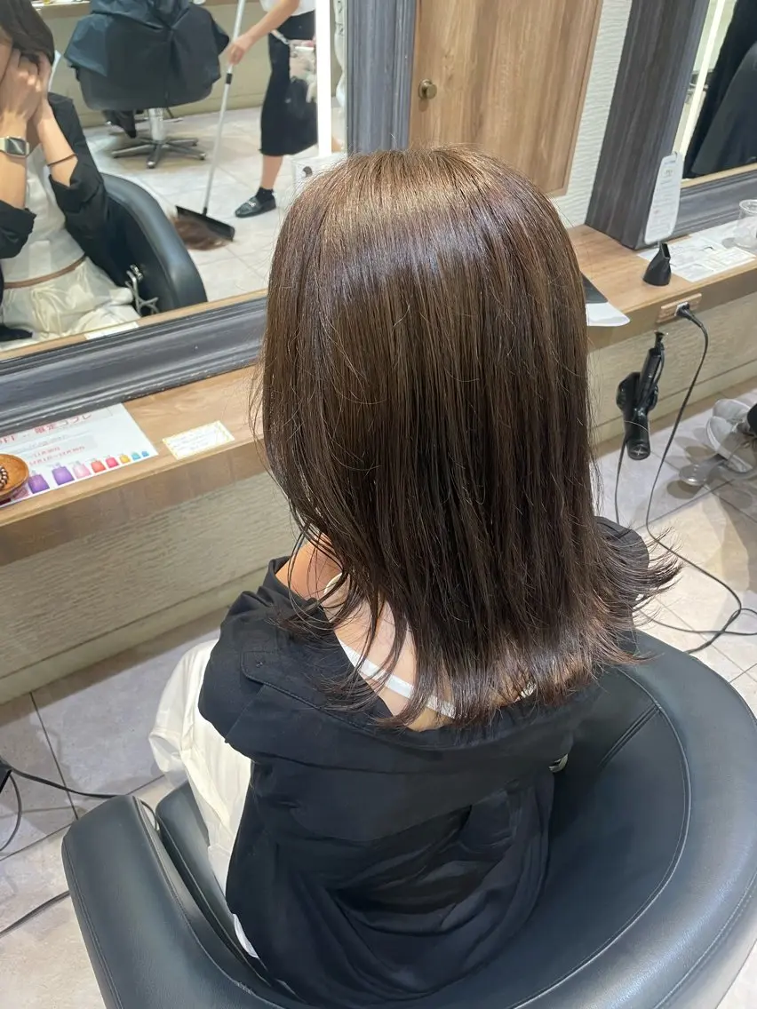 カラー ふわっと抜け感🫧 ブラウンベージュ🤎のヘアスタイル