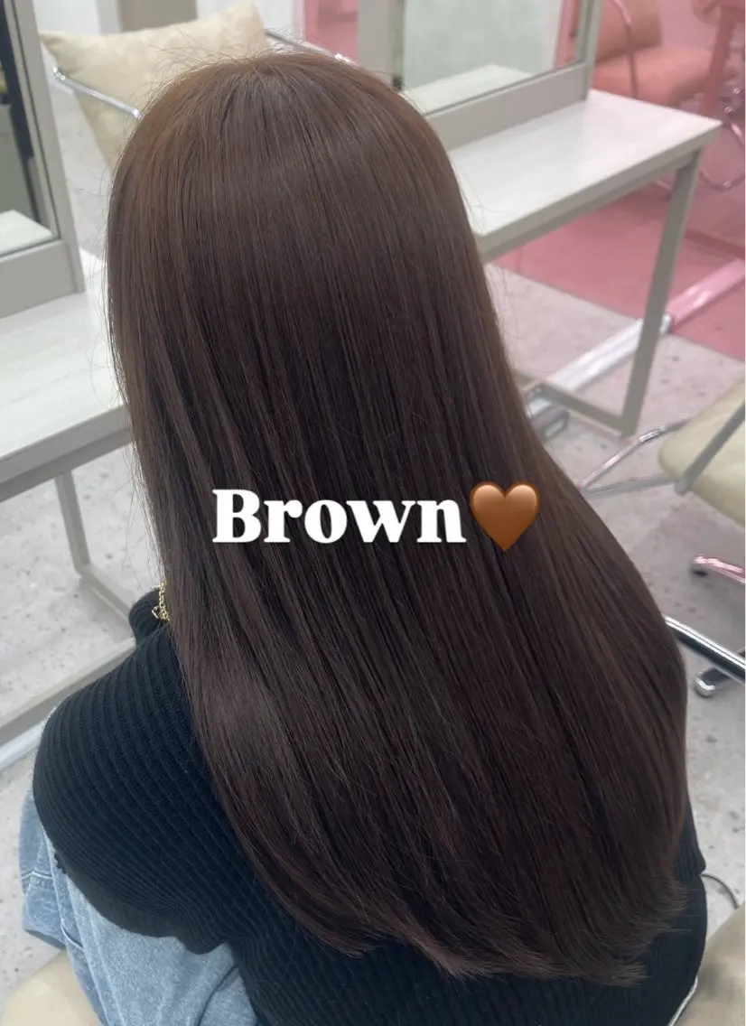 ロング カラー ブリーチ ブラウンカラー 透明感カラー ブリーチなしカラー 卒業式のヘアスタイル COCO reiのヘアスタイル
