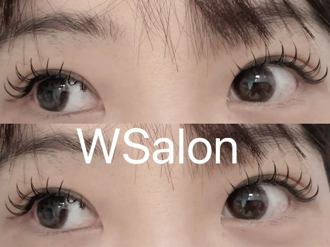 マツエク・マツパ 付け放題 バインドロック カラーマツエク フラットラッシュ 韓国風マツエク W Salon アイラッシュのマツエク・マツパデザイン