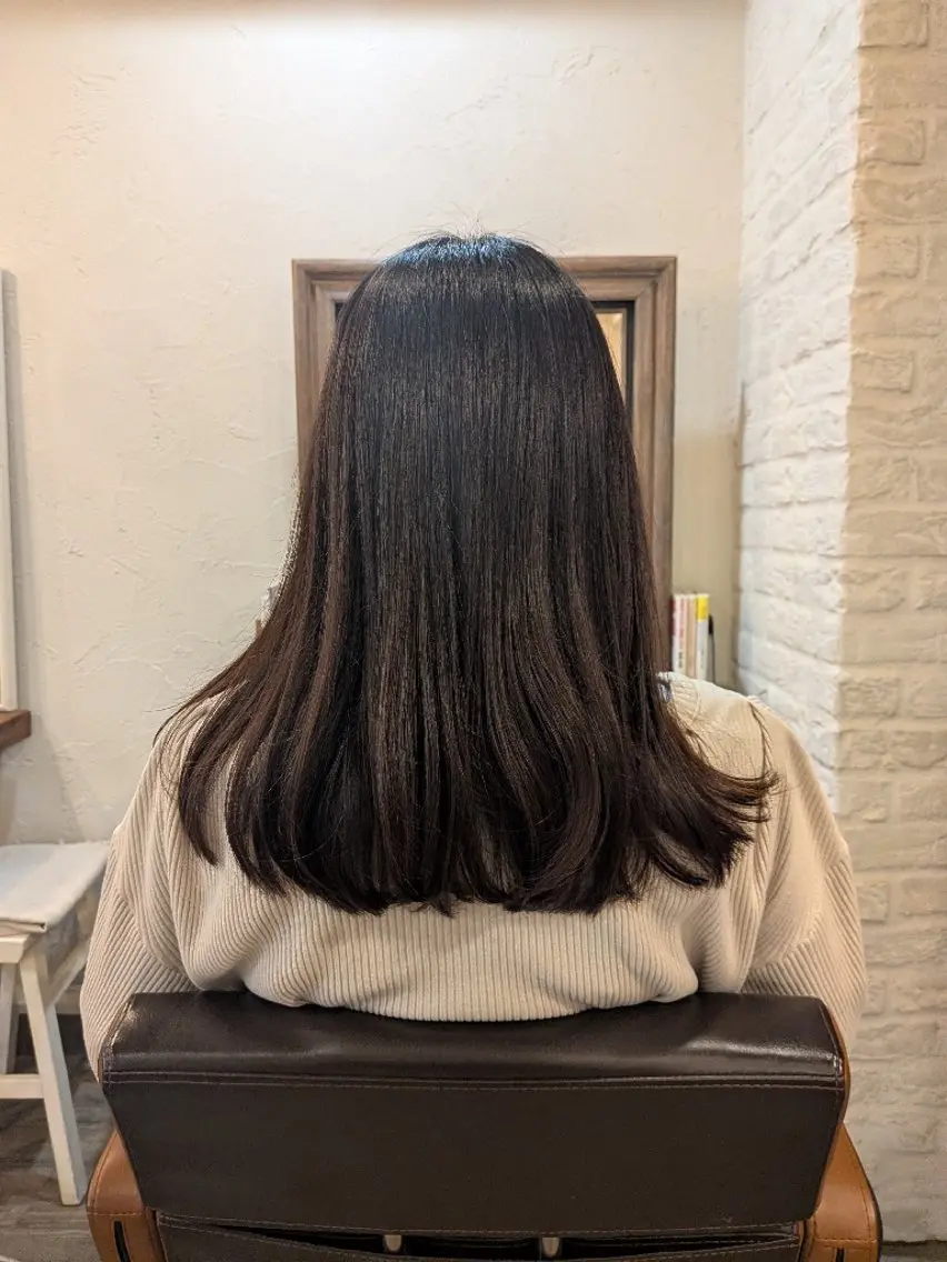 セミロング カットモデル無料✂️ 菊池　位公のヘアスタイル