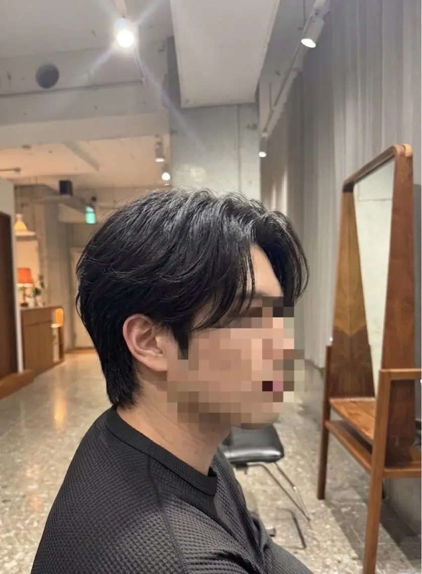 【🇰🇷メンズ限定クーポン🇰🇷】デザインカット+ダウンパーマの写真