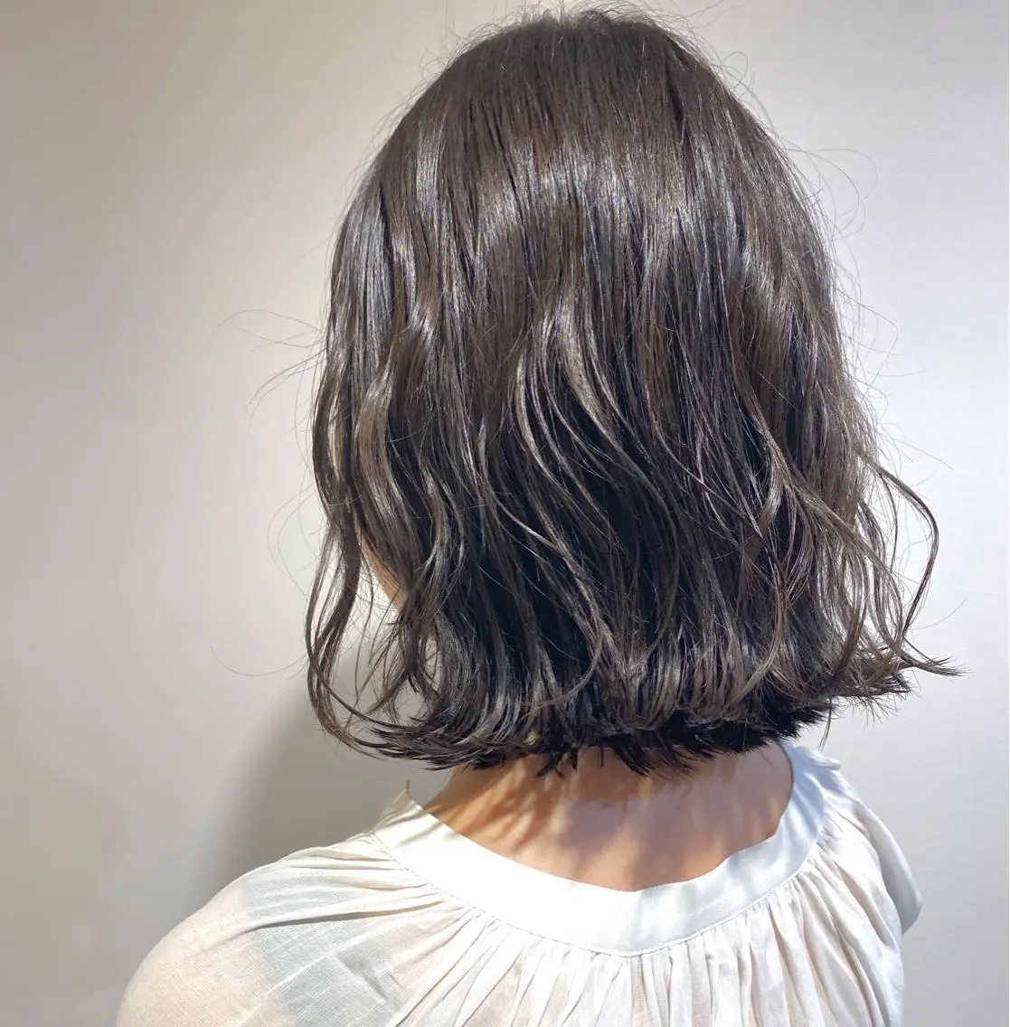 ミディアム カラー メンズパーマ 西條真治のヘアスタイル