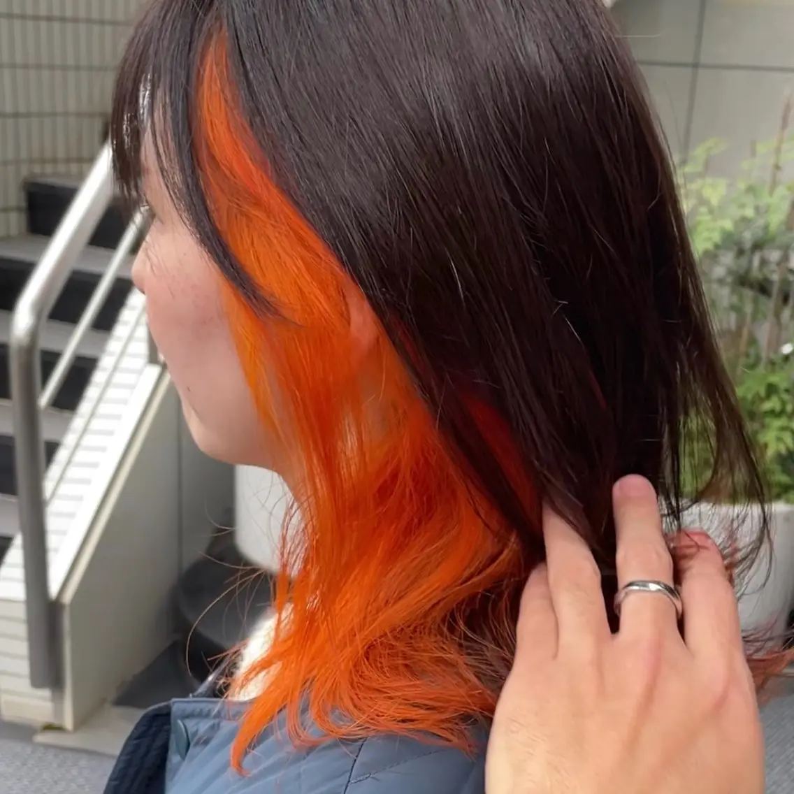 ミディアム カラー ヘアカラー トリートメント 古指 匠巳のヘアスタイル